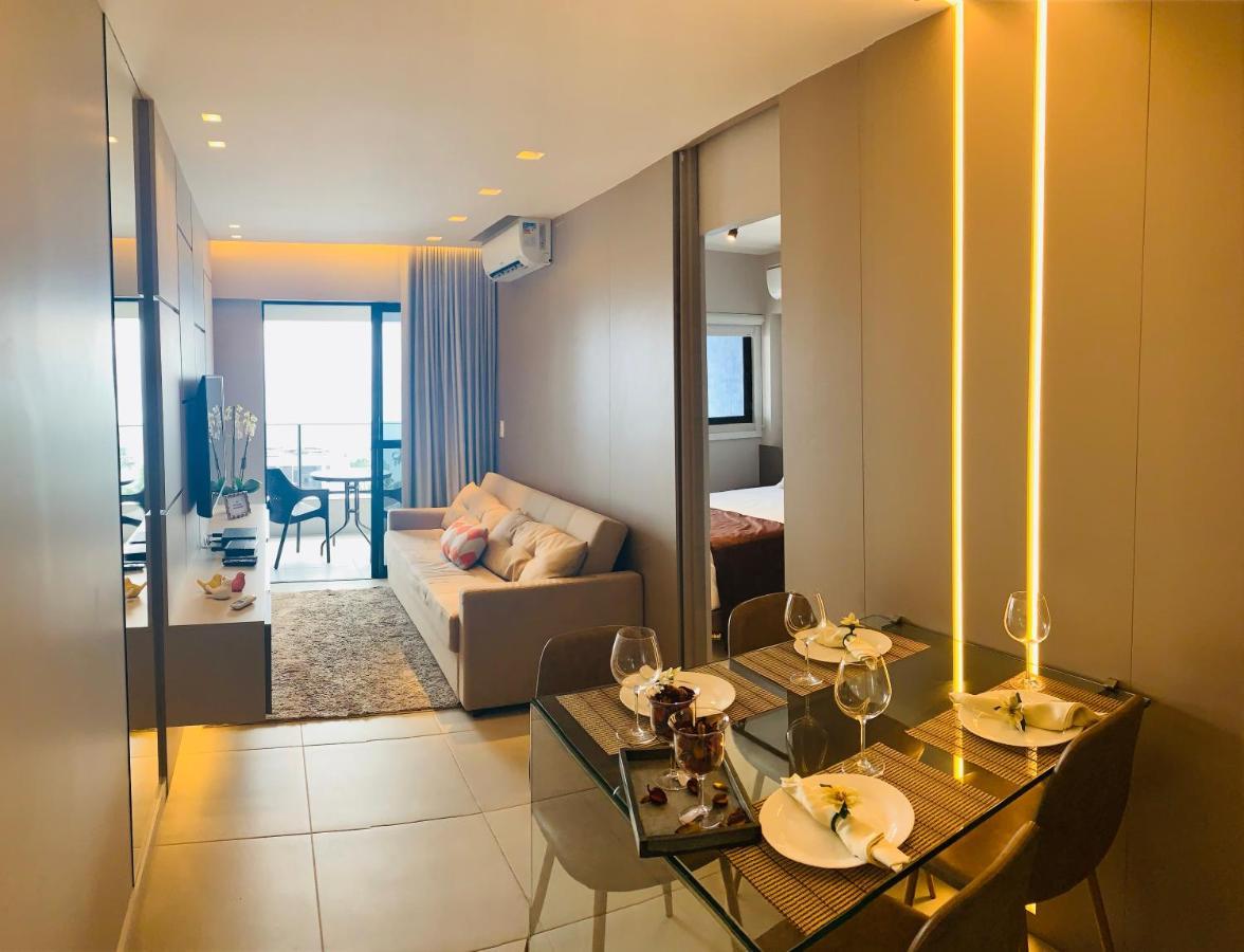 Luxo 1406 - Quarto E Sala Com Varanda Frente Mar Ponta Verde Maceió Εξωτερικό φωτογραφία