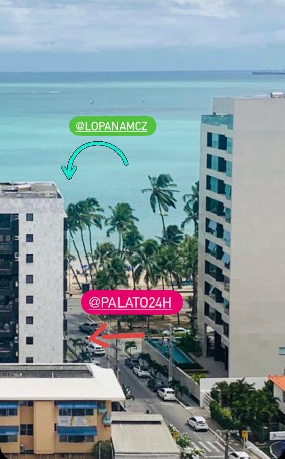 Luxo 1406 - Quarto E Sala Com Varanda Frente Mar Ponta Verde Maceió Εξωτερικό φωτογραφία